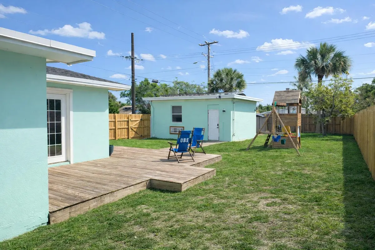 Back Yard at 1002 S K Street, Lake Worth Beach