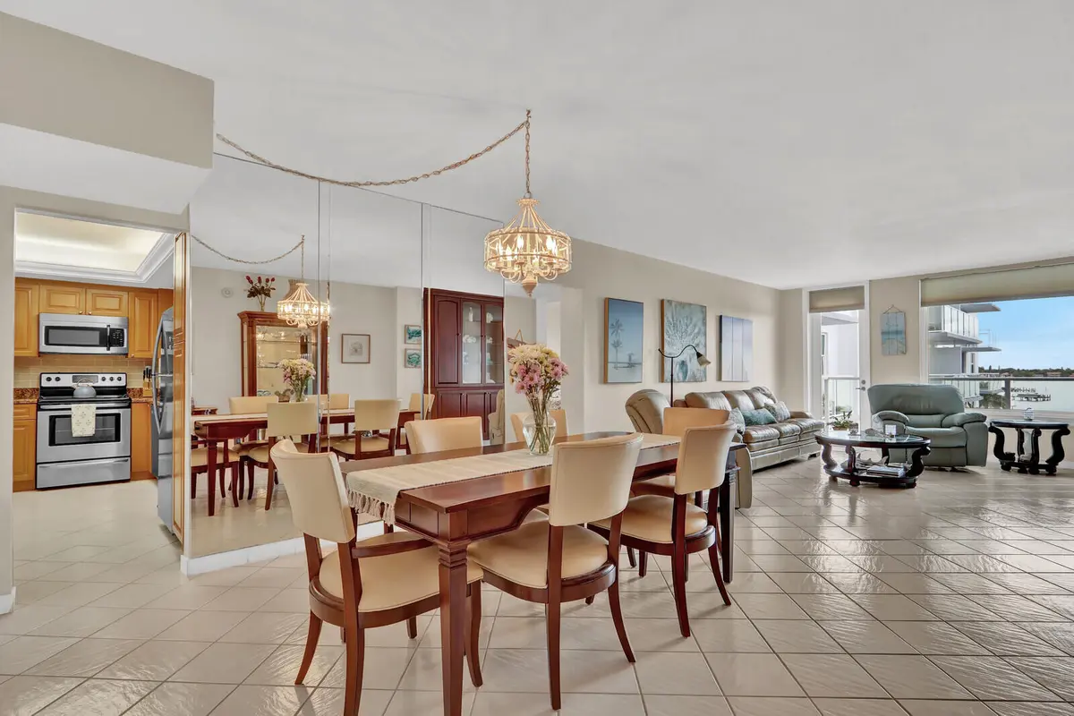 Dining/Living Space at 3450 S Ocean Boulevard 327, Palm Beach