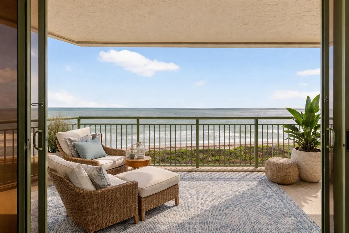 VIRTUAL STAGED BALCONY 2 at 4330 N Highway A1a 602, Fort Pierce