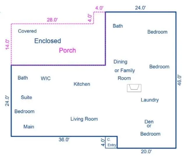FLOOR PLAN at 4397 Avocado Boulevard, West Palm Beach