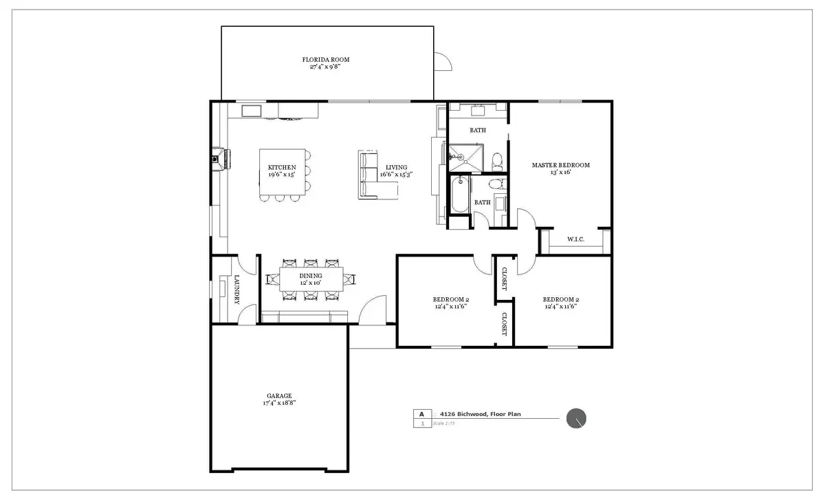 Floor Plan at 4126 Birchwood Drive, Boca Raton