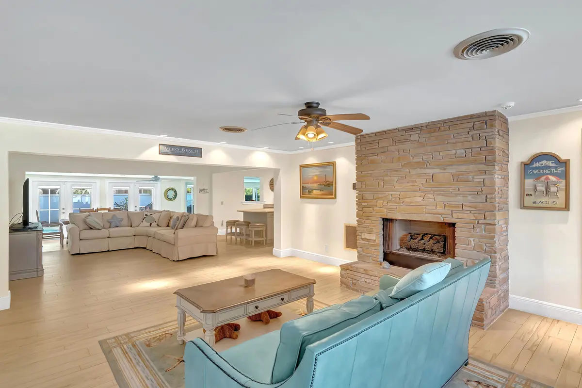 Living Room at 500 Gardenia Lane, Vero Beach