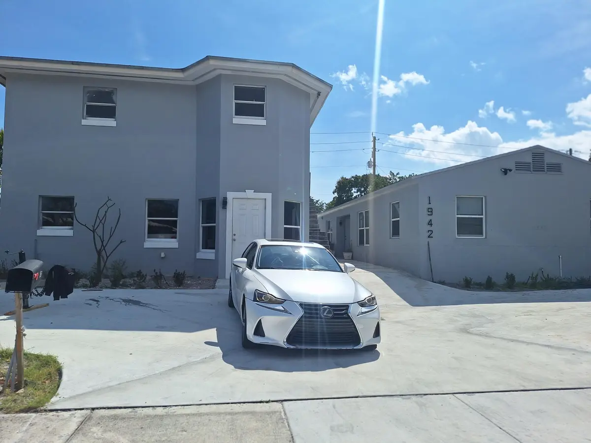 Front of both buildings complete at 1942 Buchanan Street, Hollywood