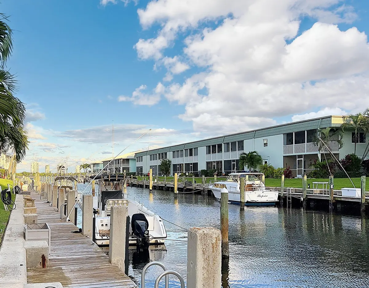 Canal for Boats at 130 Doolen Court 108, North Palm Beach