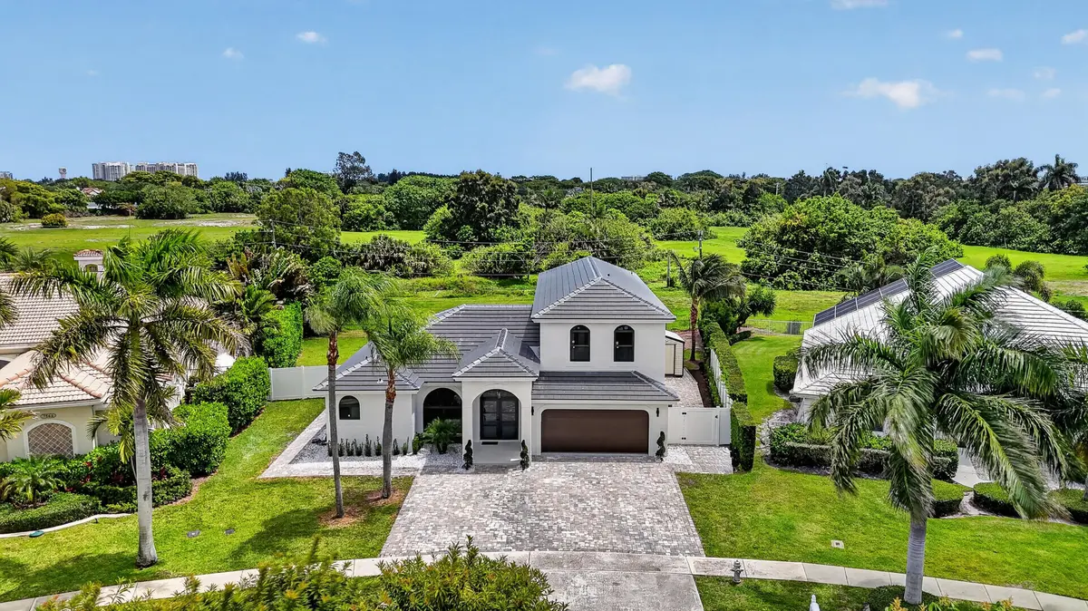 Aerial at 7548 Fairway Trail, Boca Raton