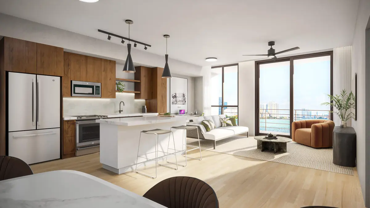 INTEGRA_BiscayneShores_Interior Living01 at 11295 Biscayne Boulevard 610, Miami