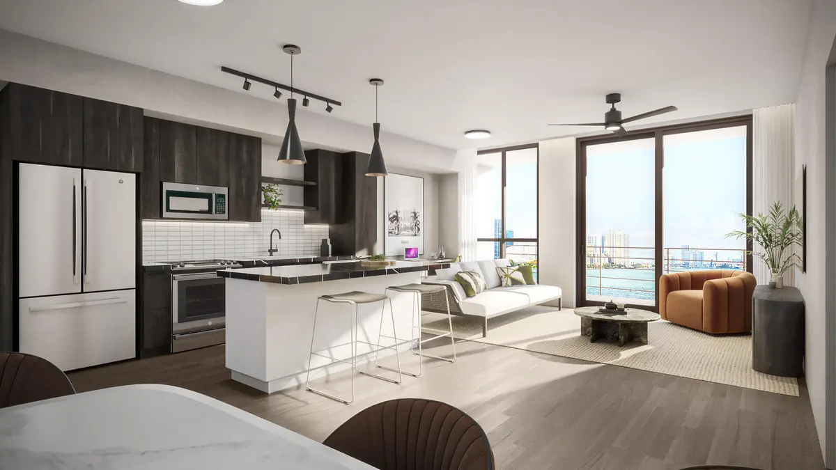 INTEGRA_BiscayneShores_Interior Living01 at 11295 Biscayne Boulevard 610, Miami