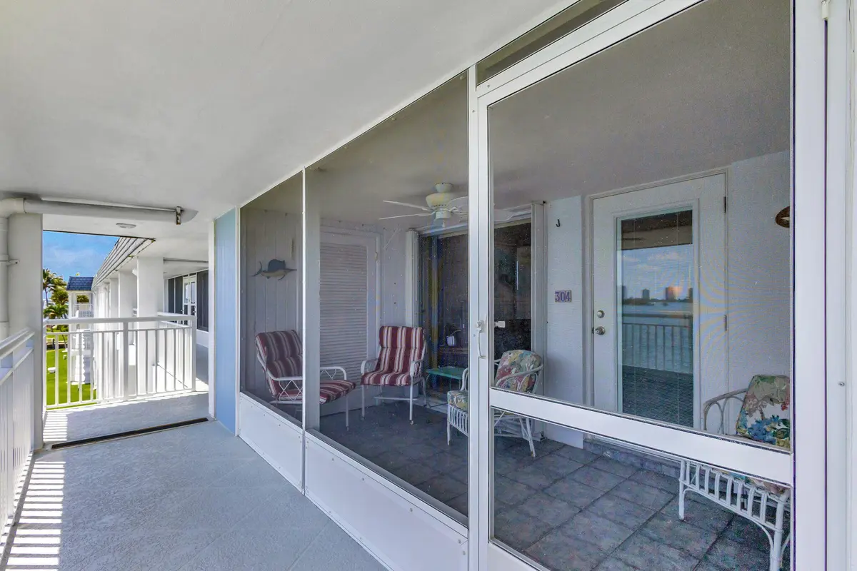Patio Front at 100 Shore Court 304, North Palm Beach