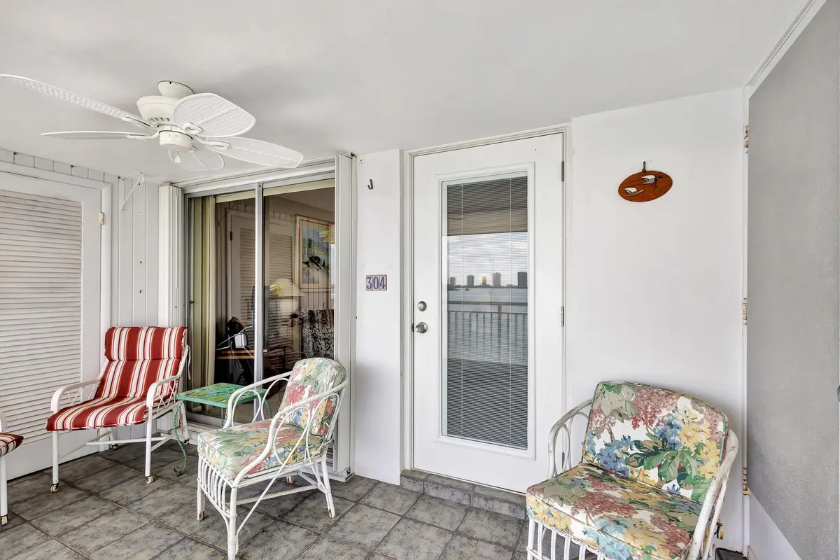 Patio at 100 Shore Court 304, North Palm Beach