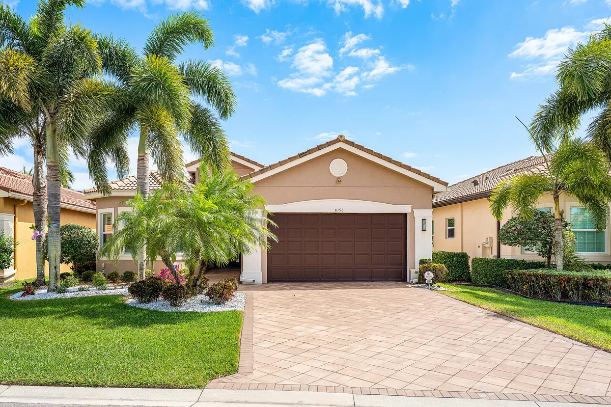 Lushly Landscaped Exerior at 8196 Mount Thor Lane, Boynton Beach