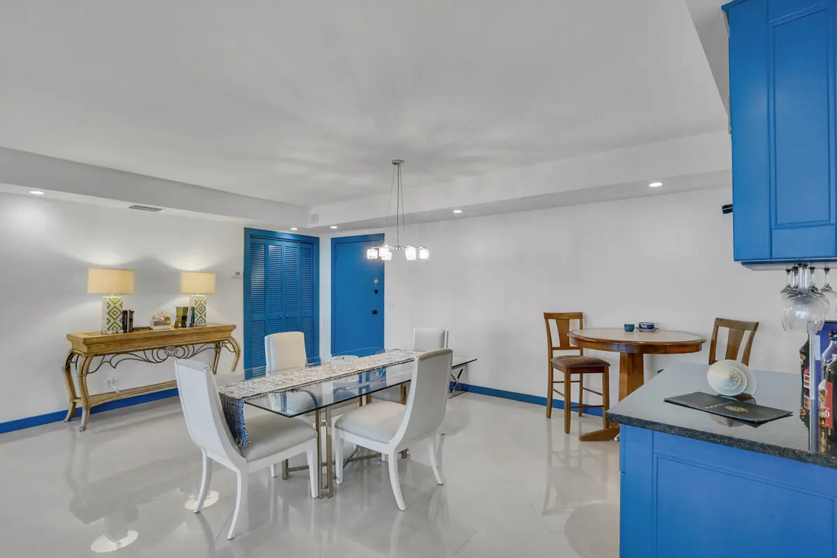 Dining Room at 2295 S Ocean Boulevard 619, Palm Beach