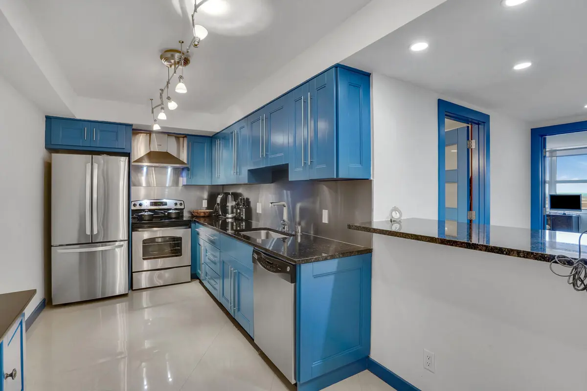 Kitchen at 2295 S Ocean Boulevard 619, Palm Beach