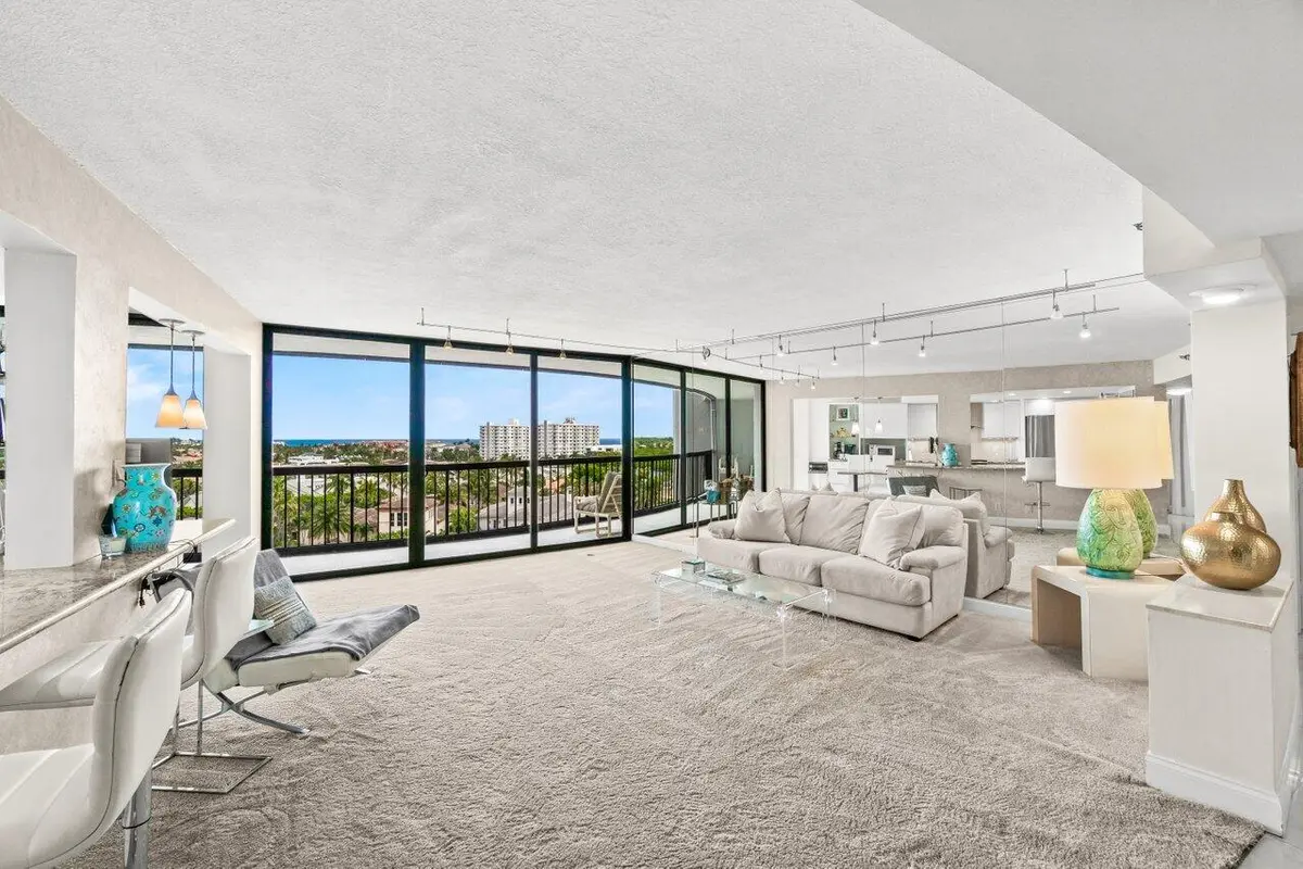 LIVING ROOM at 4740 S Ocean Boulevard 903, Highland Beach