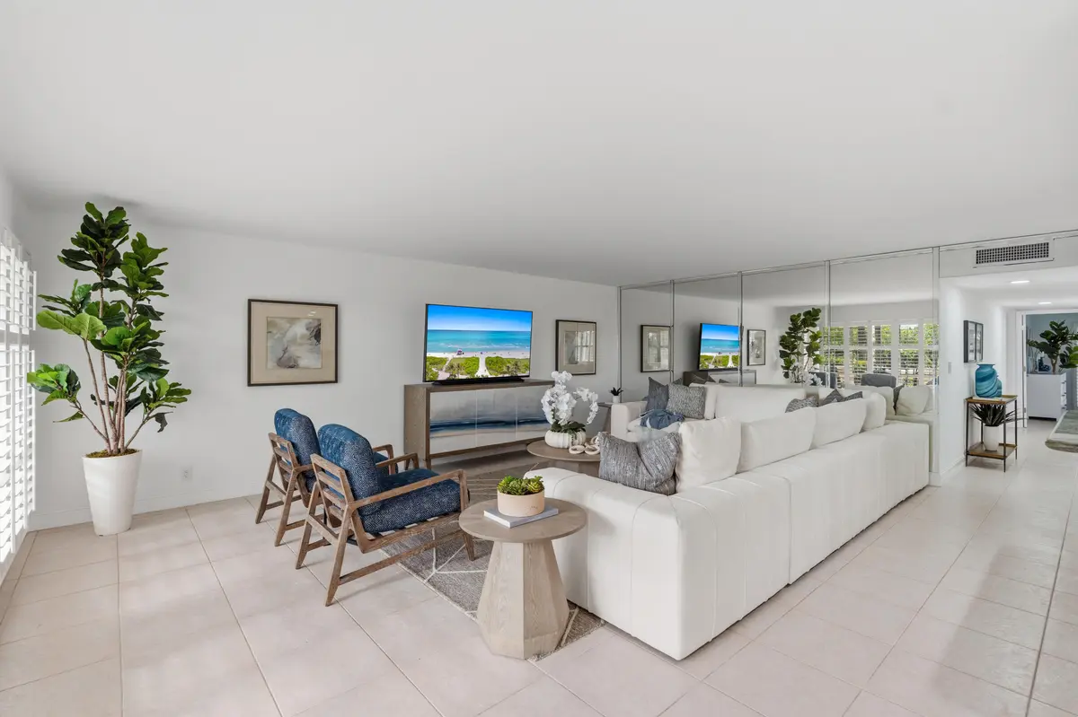 Spacious Bright Living Room at 4900 N Ocean Boulevard 317, Lauderdale-By-The-Sea