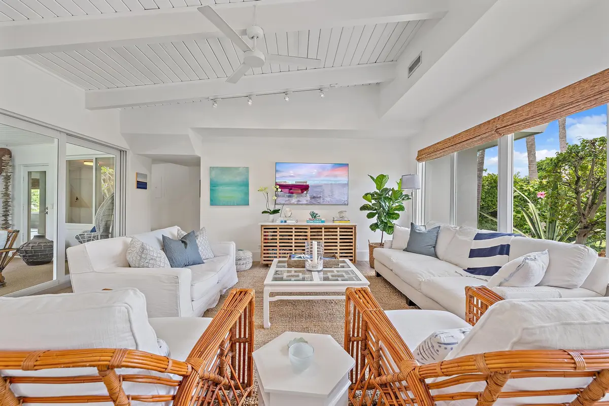 Living Room at 145 Beacon Lane, Jupiter Inlet Colony