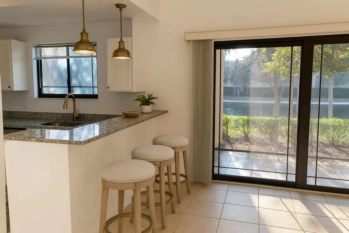 granit kitc bar at 2807 Veronia Drive 106, Palm Beach Gardens