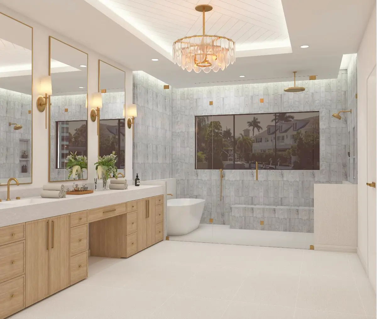 MASTER BATHROOM at 748 NE Bay Isle Drive, Boca Raton