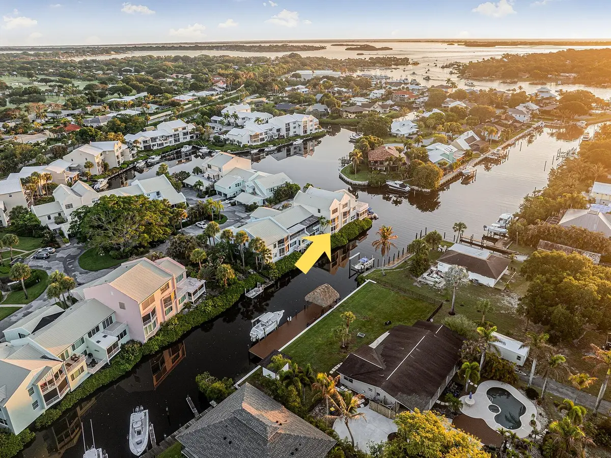 Mariner Cay b13 Aerial with arrow 1 at 3901 SE Saint Lucie Boulevard B-13, Stuart