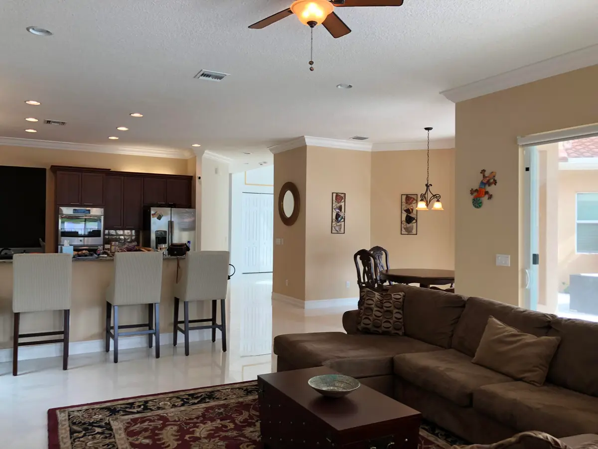 Kitchen / Family Room at 7793 Arbor Crest Way, West Palm Beach