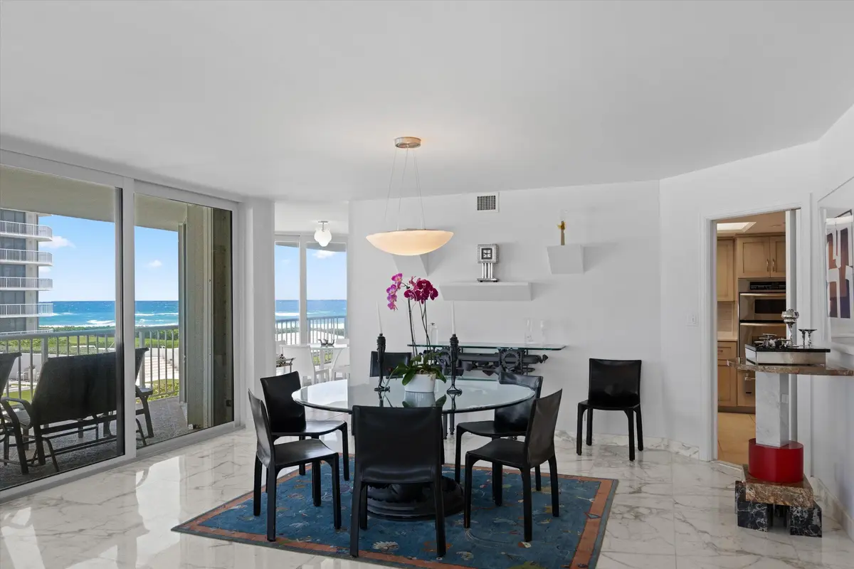 Dining Area at 3170 S Ocean Boulevard 305s, Palm Beach