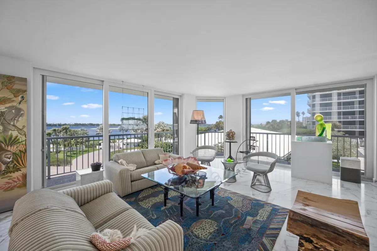 Living Room at 3170 S Ocean Boulevard 305s, Palm Beach