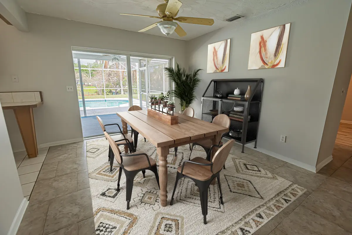 virtually staged - dining at 417 SE Verada Avenue, Port St. Lucie