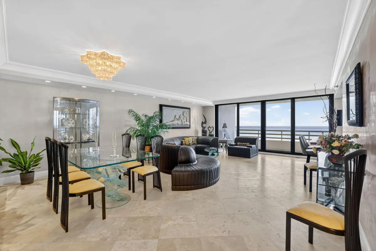 Living - Dining Room at 1400 S Ocean Boulevard 1003, Boca Raton