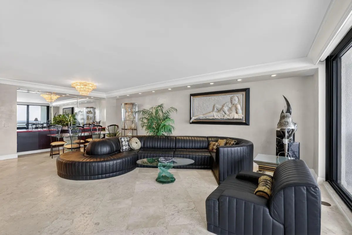Living Room at 1400 S Ocean Boulevard 1003, Boca Raton