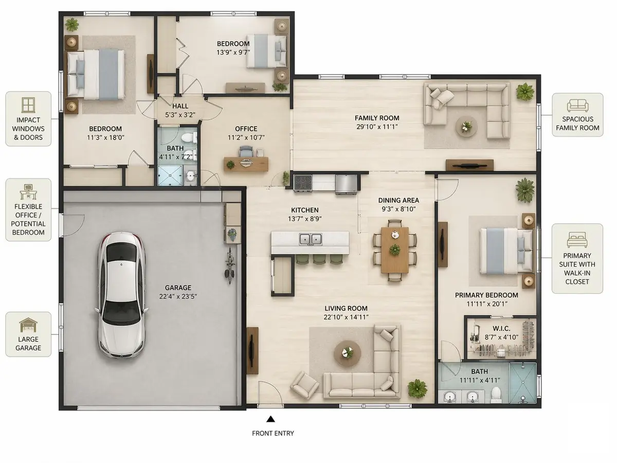 Floorplan at 8109 NW 94th Avenue, Tamarac