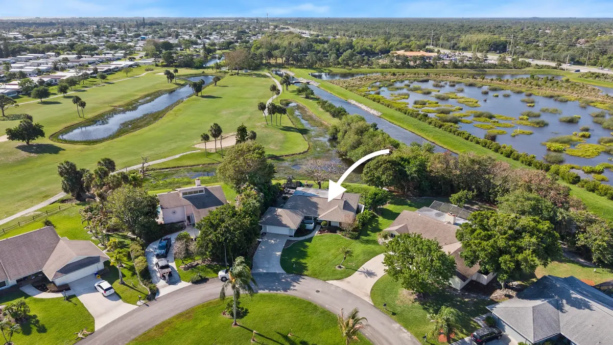 Aeirial View at 8015 SE Trenton Avenue, Hobe Sound