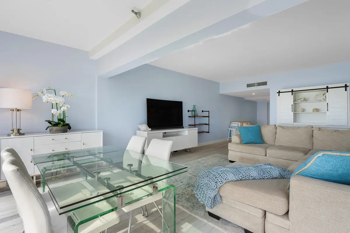 Spacious Living & Dining Areas at 2909 S Ocean Boulevard 1b1, Highland Beach