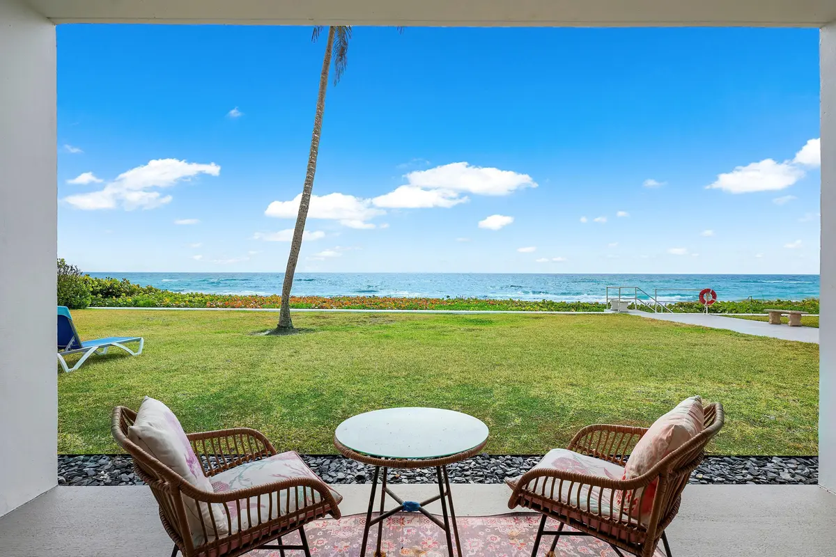 Lanai Directly Walks Out to Ocean at 2909 S Ocean Boulevard 1b1, Highland Beach