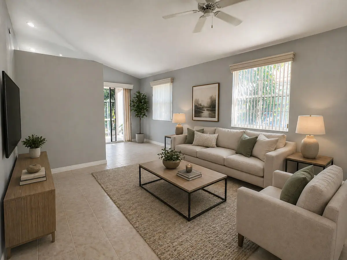 living room AI at 7801 S Aragon Boulevard 4, Sunrise