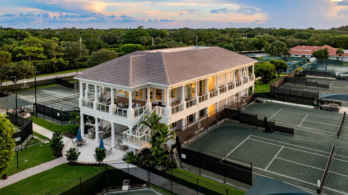 P+L Quail Ridge CC Tennis - Aerial B Tig at 4116 N Quail Ridge Drive A, Boynton Beach