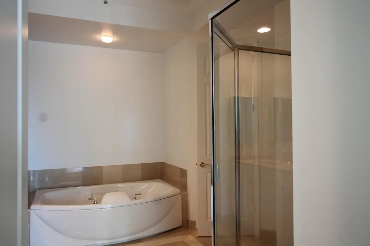 Master bathroom at 500 SE Mizner Boulevard A104, Boca Raton