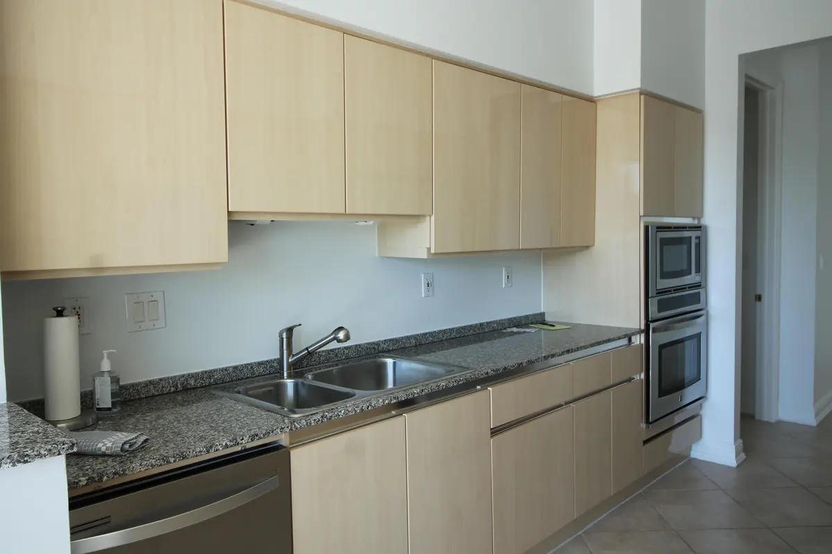 Kitchen at 500 SE Mizner Boulevard A104, Boca Raton