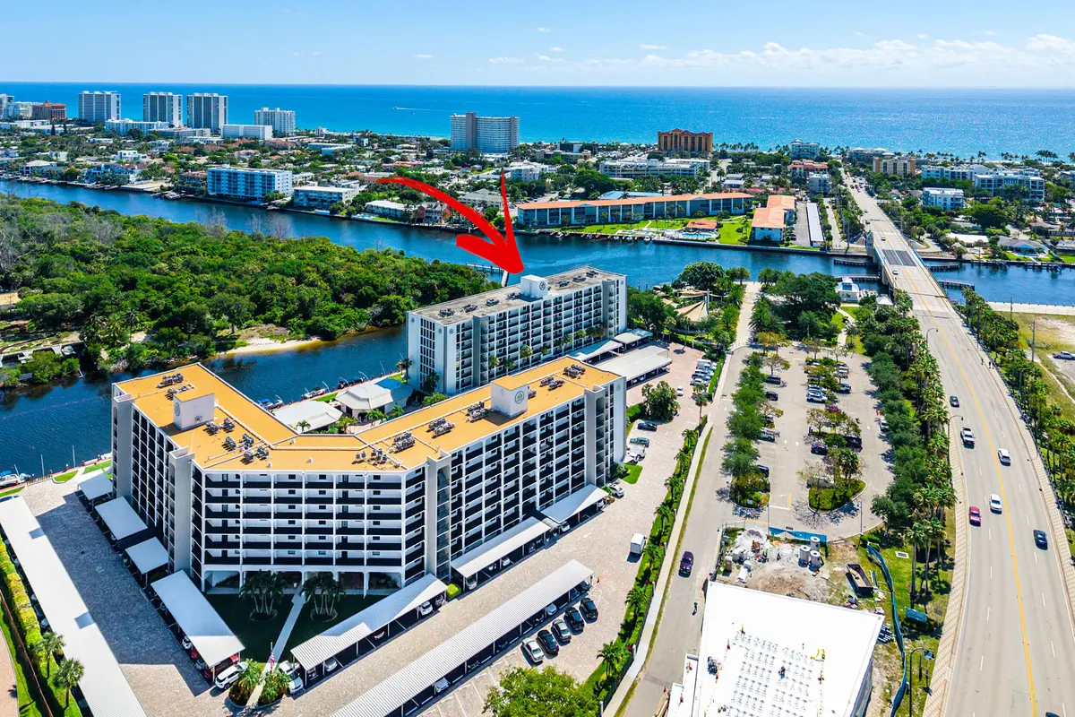 Aerial at 1631 Riverview Road 505, Deerfield Beach