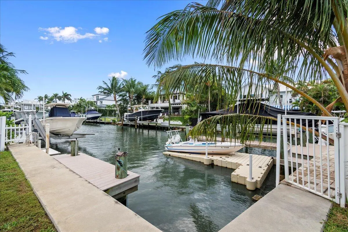 Private Dock at 72 Waterway Road, Jupiter