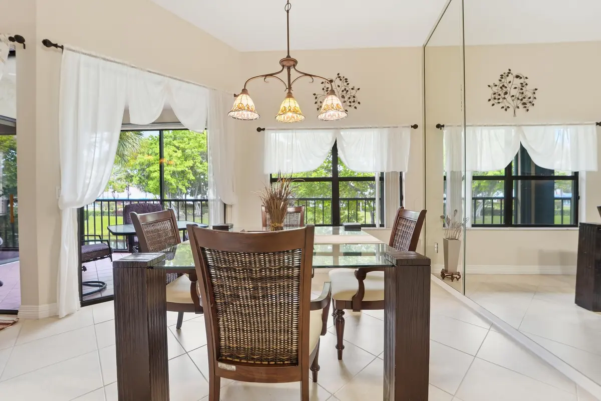 Dining area at 5218 Europa Drive K, Boynton Beach