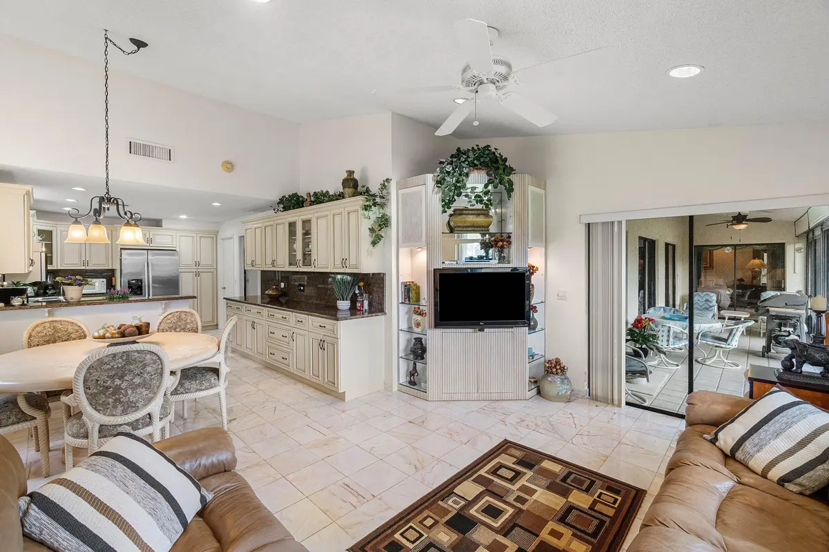 Family Room Attached to Kitchen at 5692 Willow Creek Lane, Delray Beach