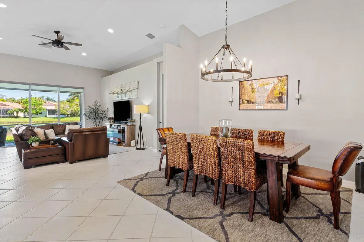 Dining Room at 9121 Bay Point Circle, West Palm Beach