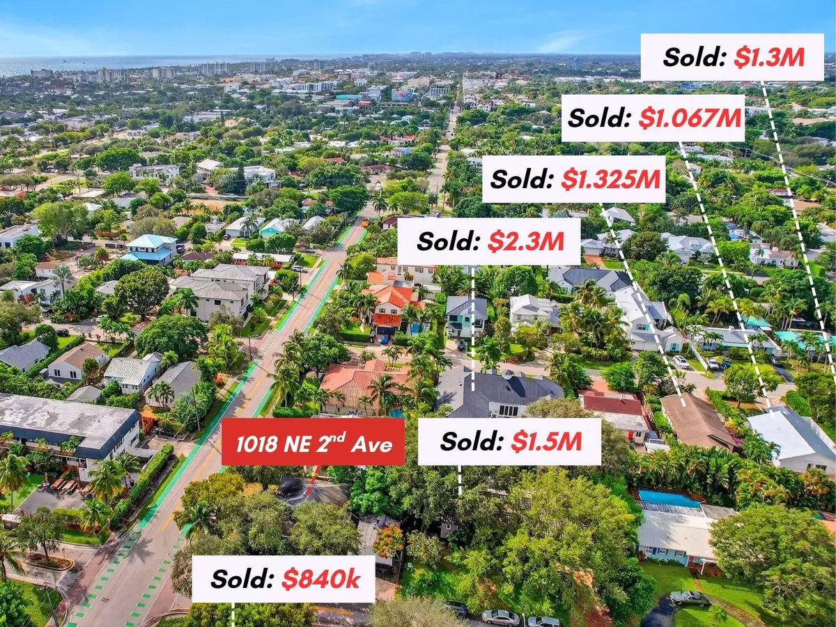 Recent Sales at 1018 NE 2nd Avenue, Delray Beach