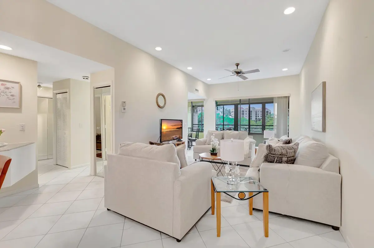 Living area at 7472 La Paz Boulevard 302, Boca Raton