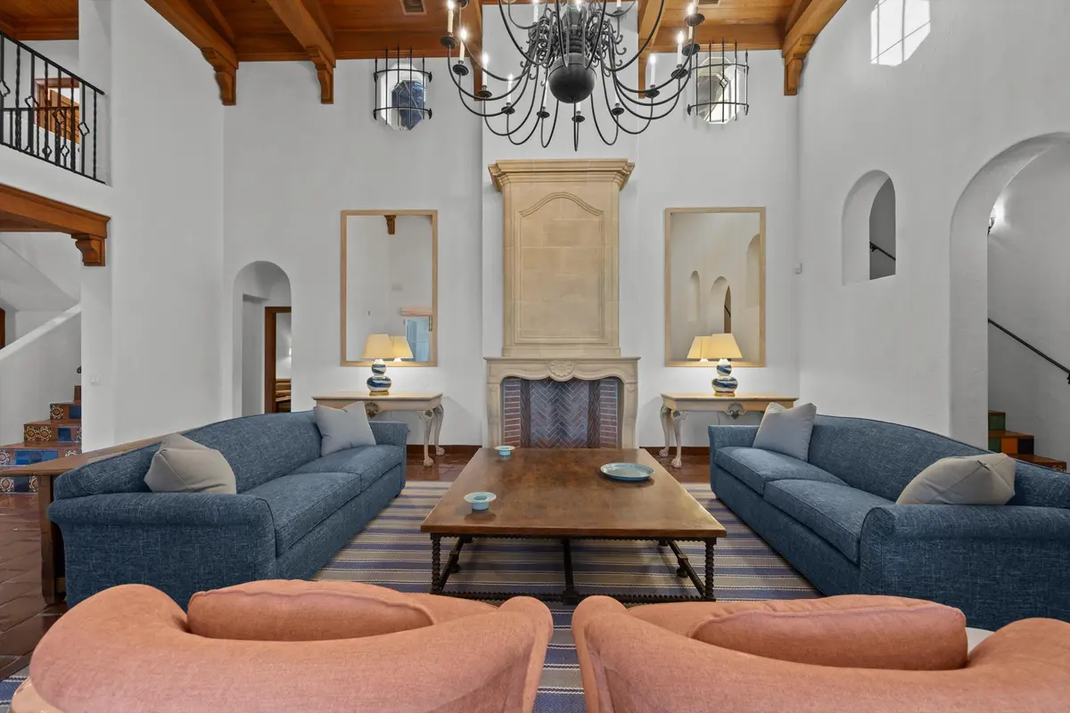 Living Room at 240 N Ocean Boulevard, Palm Beach