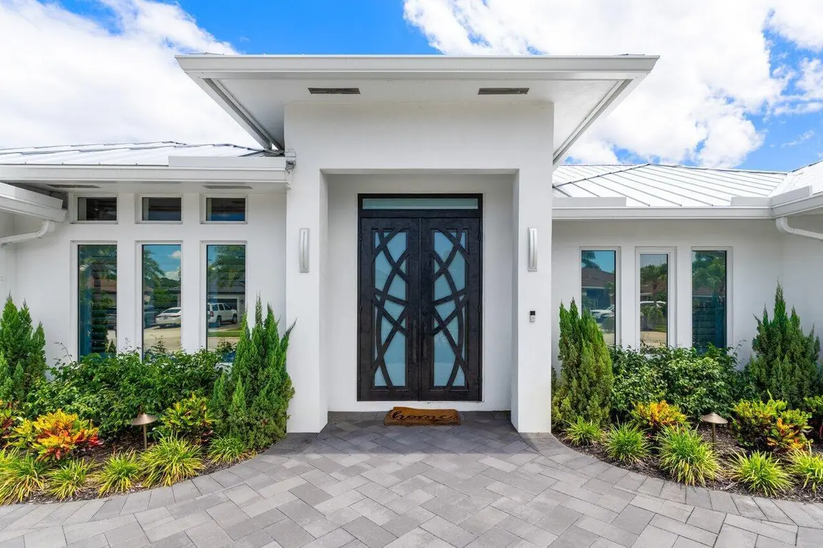 10' ft custom door at 11164 Boca Woods Lane, Boca Raton