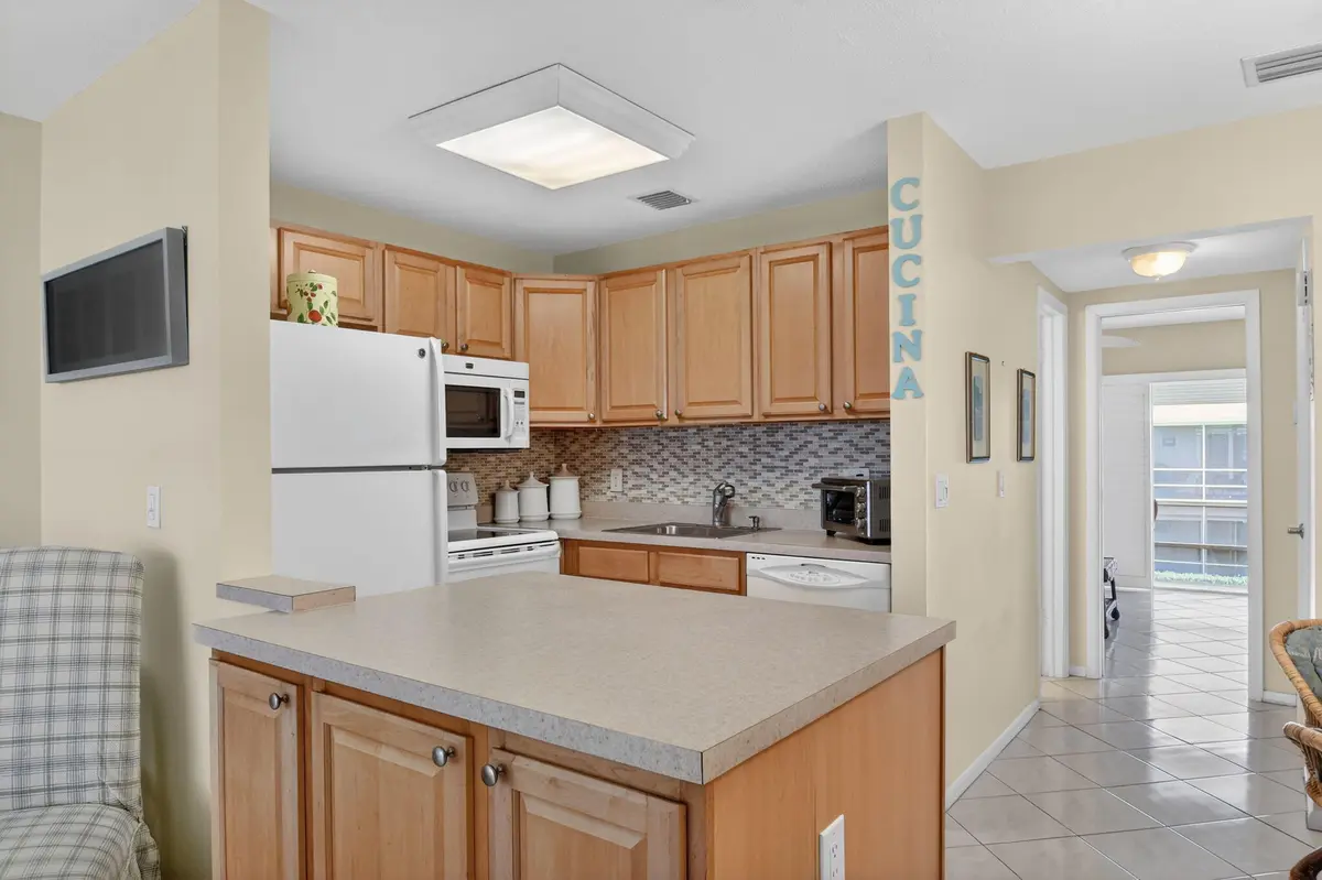 Kitchen at 600 Horizon 207, Boynton Beach