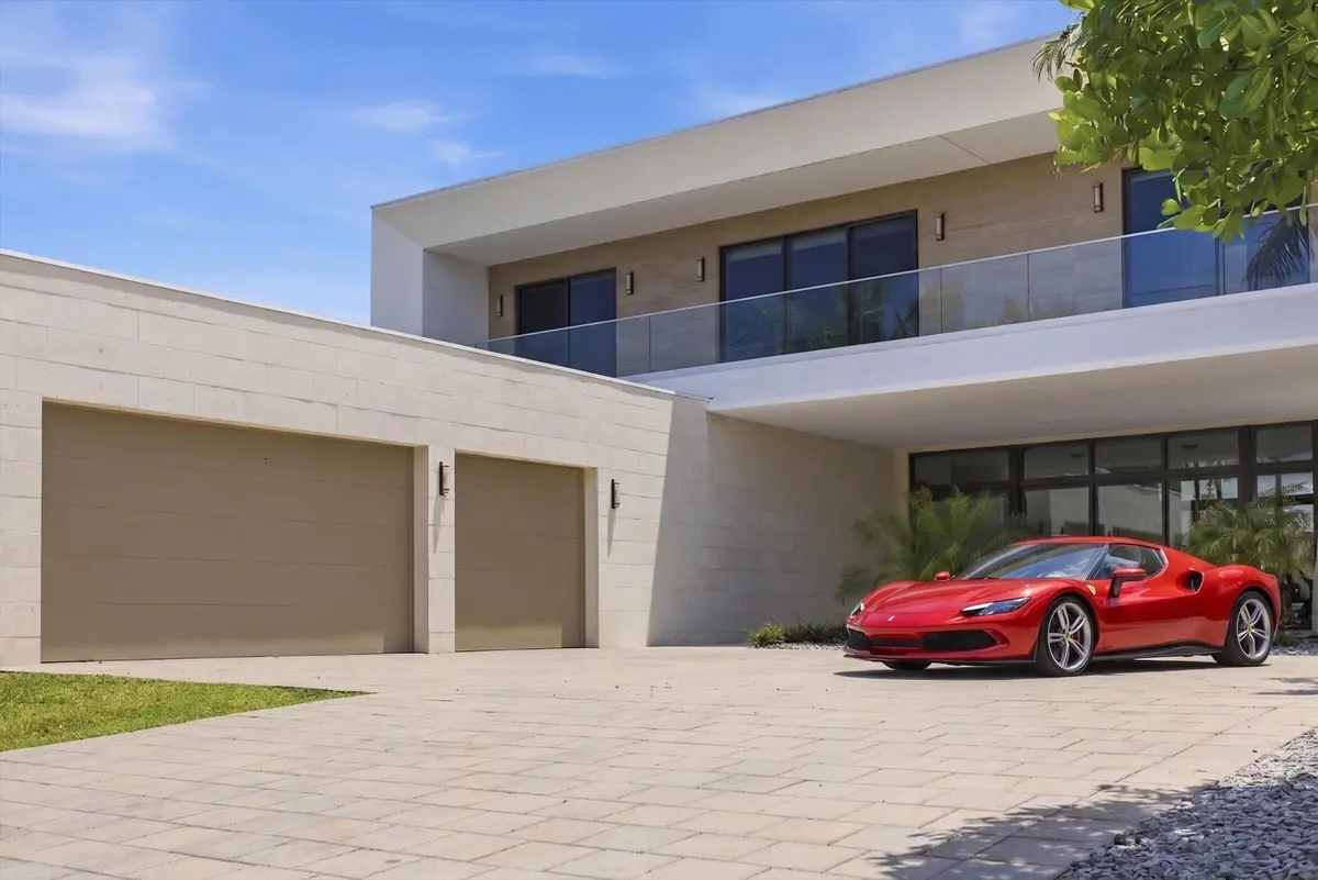 11-Front with supercar at 16570 Sunset Way, Weston