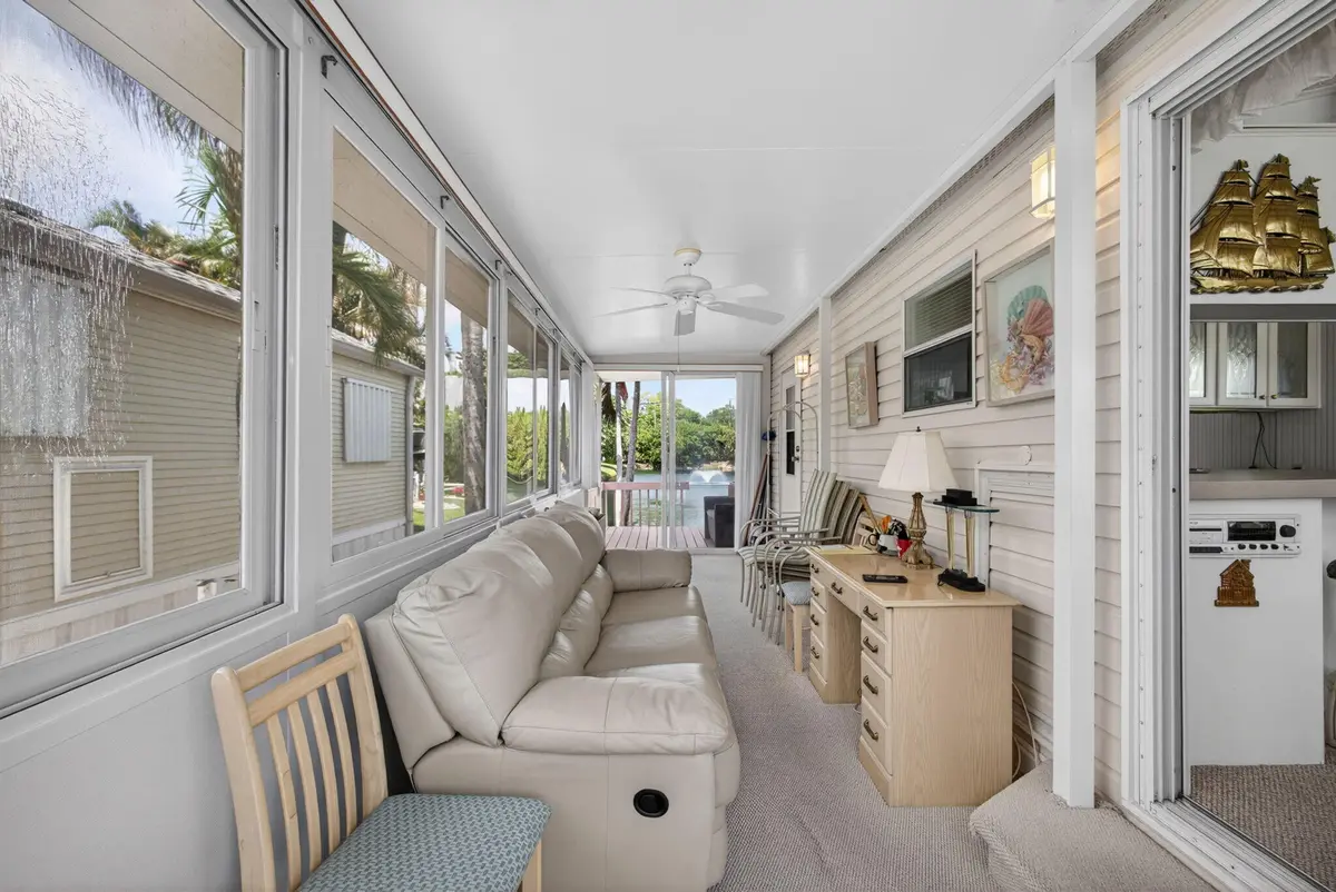 enclosed porch front to back at 900 Juno Ocean Walk A71, Juno Beach