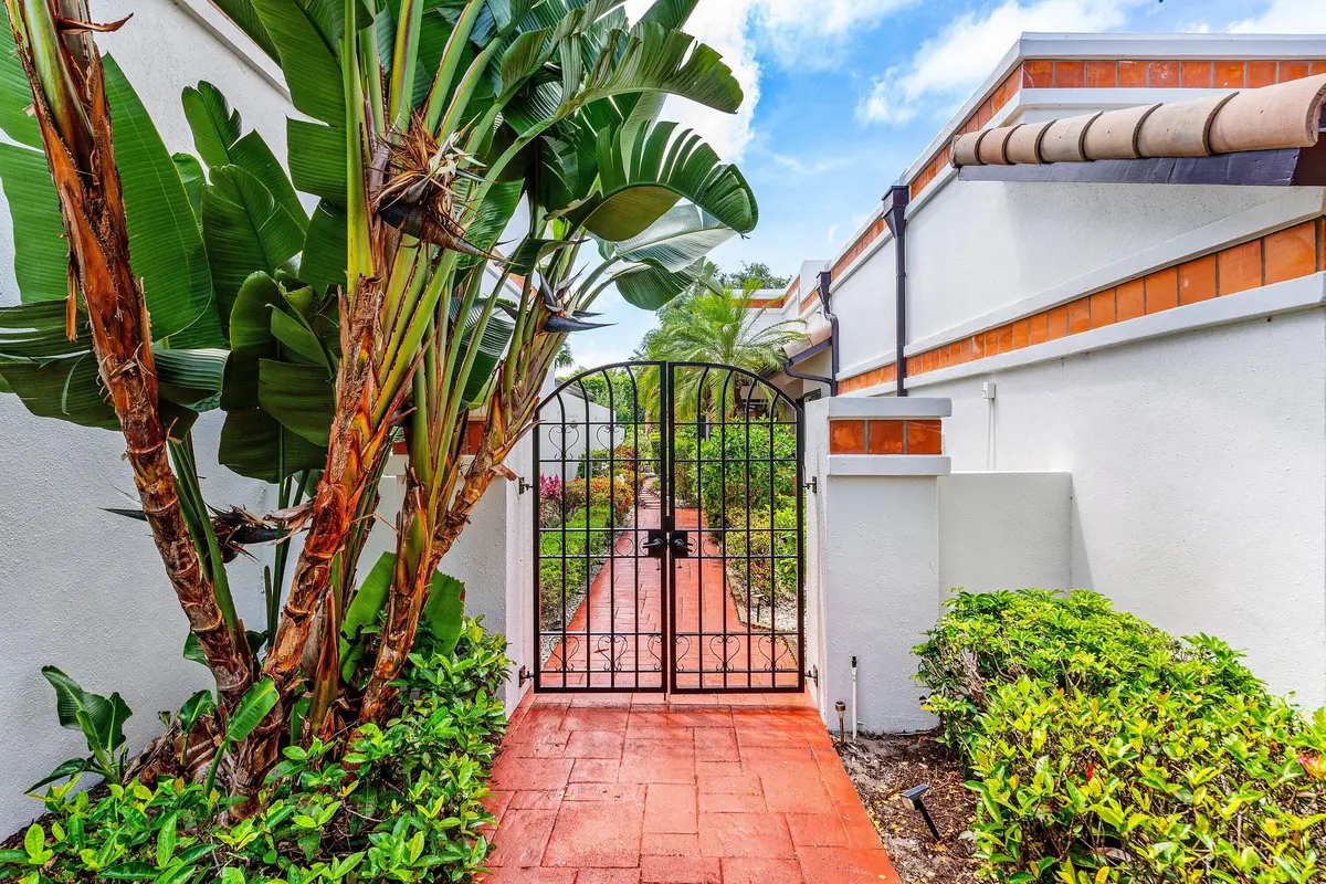 Garden Entrance at 6514 Via Rosa, Boca Raton