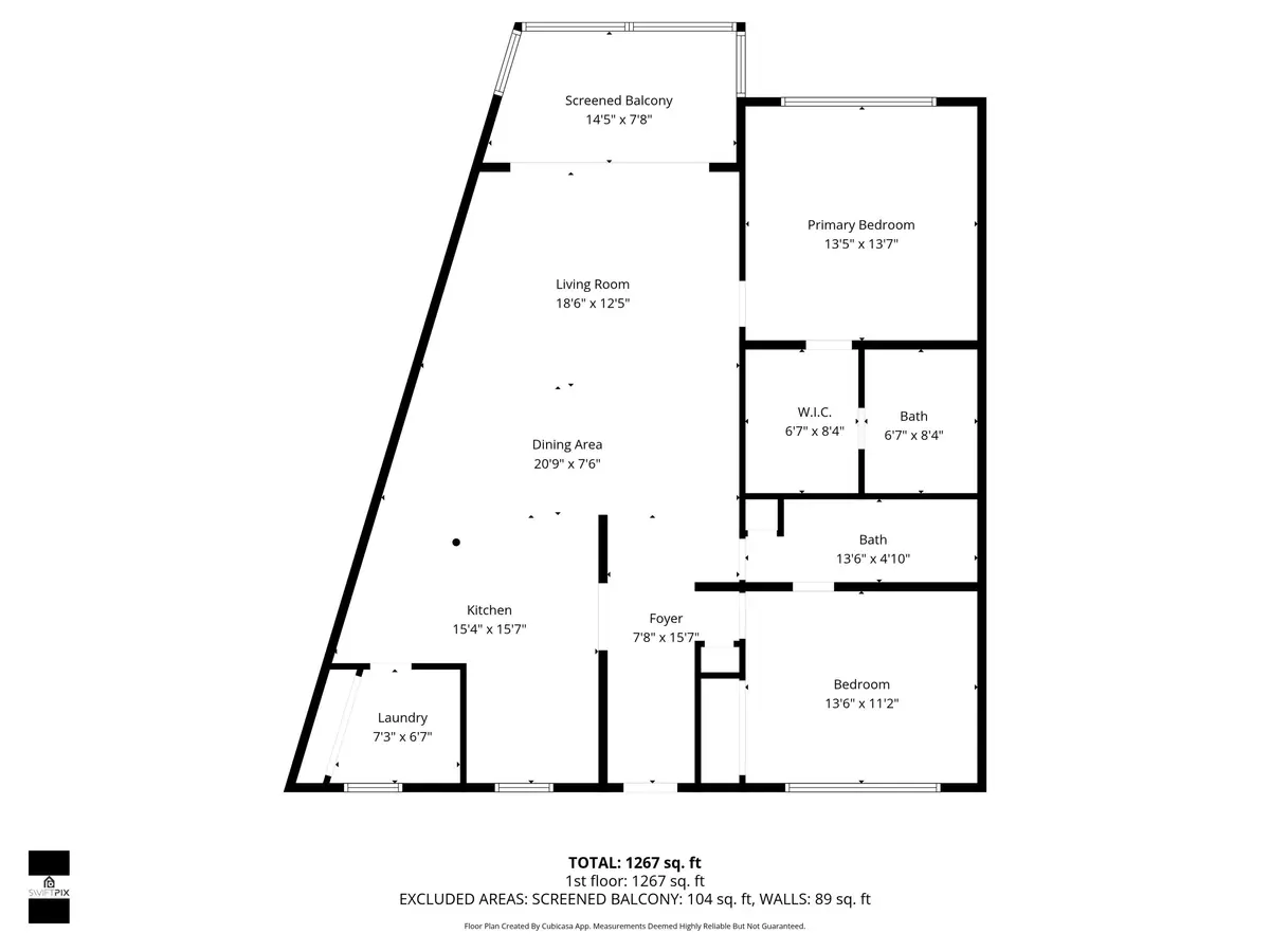 5.6.2026 Floorplan at 3499 Oaks Way Unit 205, Pompano Beach